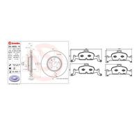 Set di pastiglie freno BREMBO Xtra P 85 164X, anteriore
