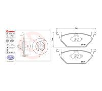 BREMBO P 85 041X Brake Pad