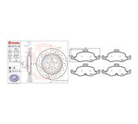 Kit completo: dischi ad alto contenuto di carbonio, pastiglie AUDI TT BREMBO