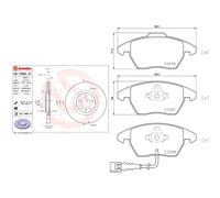 Pastiglie freno Brembo P 85 146X, anteriore. Set di 4