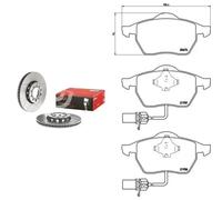 Kit completo: dischi ad alto contenuto di carbonio, pastiglie AUDI, VW A4 B5,