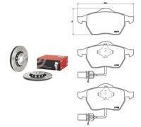 Kit completo: dischi ad alto contenuto di carbonio, pastiglie AUDI, VW A4 B6,