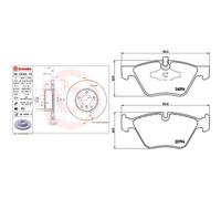 SERIE PASTIGILE FRENO BMW 1 E87 05-11 ANTERIORI
