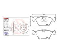 Brembo Pastiglie freno P 06 043X Kit anteriore per BMW Serie 3 (E46)