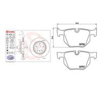 Pastiglie freno P 06 033X BREMBO per BMW 5 5 Touring 6 Cabriolet 6