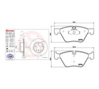 Set di pastiglie freno BREMBO Xtra P 06 057X, anteriore