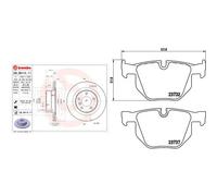 Pastiglie freno P 06 033X BREMBO per BMW 5 5 Touring 6 Cabriolet 6