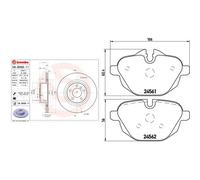 Kit completo: dischi ad alto contenuto di carbonio, pastiglie BMW F25, X2 F26