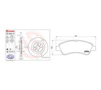 BREMBO P 61 066X Pastiglia Freno