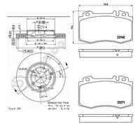 Disco freno BREMBO 9841111 anteriore, ventilato, altamente carbonizzato, 1 Pezzo