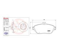 Pastiglie freno P 50 093X BREMBO per MERCEDES-BENZ INFINITI