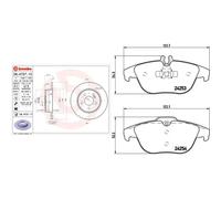Set di pastiglie freno BREMBO Xtra P 50 068X, posteriore