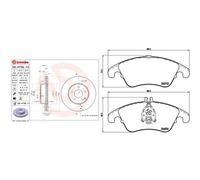 Kit pastiglie freno anteriore BREMBO P 50 069X per MERCEDES CLASSE E (W212)