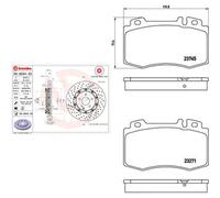 Kit completo: dischi ad alto contenuto di carbonio, pastiglie MERCEDES-BENZ CLK