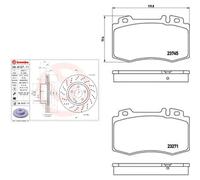 Kit completo: dischi ad alto contenuto di carbonio, pastiglie MERCEDES-BENZ S