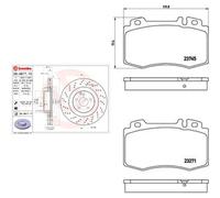 Kit completo: dischi ad alto contenuto di carbonio, pastiglie MERCEDES-BENZ SL