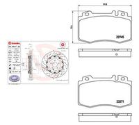 Kit completo: dischi ad alto contenuto di carbonio, pastiglie MERCEDES-BENZ SLK
