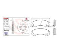 Kit completo: dischi ad alto contenuto di carbonio, pastiglie MITSUBISHI LANCER