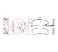 Kit completo: dischi ad alto contenuto di carbonio, pastiglie MITSUBISHI PAJERO