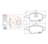 Kit completo: dischi ad alto contenuto di carbonio, pastiglie OPEL ASTRA H, H B