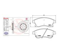 Kit completo: dischi ad alto contenuto di carbonio, pastiglie OPEL ASTRA J XTRA