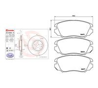 Kit completo: dischi ad alto contenuto di carbonio, pastiglie OPEL, SAAB 44079