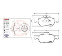 Set di pastiglie freno BREMBO Xtra P 68 048X, anteriore