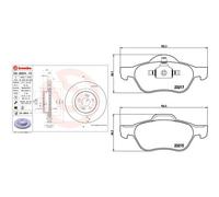 BREMBO P 68 048X Kit pastiglie freno per RENAULT CLIO III (BR0/1, CR0/1), GRAND