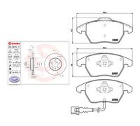 Set di pastiglie freno BREMBO Xtra P 85 075X, fronte