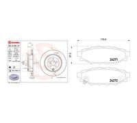 Kit completo: dischi ad alto contenuto di carbonio, pastiglie SUBARU BRZ (ZC6)