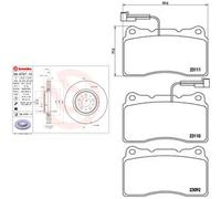 Kit completo: dischi ad alto contenuto di carbonio, pastiglie VOLVO S60 1, S60