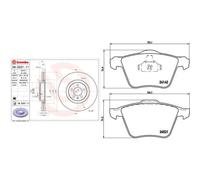 Kit completo: dischi ad alto contenuto di carbonio, pastiglie VOLVO V60 II XTRA