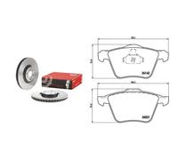 Set di pastiglie freno BREMBO Xtra P 24 077X, fronte
