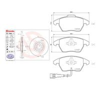 BREMBO Kit pastiglie freno, Freno a disco P85146X Compatibile con: AUDI A1, A1 Sportback, A3, A3 Cabriolet, A3 Sportback, TT, TT Roadster, SEAT ALTEA XL, LEON, SKODA OCTAVIA II, OCTAVIA II Combi