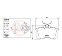 Brembo P 85 020X Pastiglia Freno