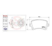 BREMBO P 85 095X Brake Pad