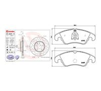 Kit completo: dischi forati, pastiglie AUDI A4 B8, A5 B8, A5 I BREMBO XTRA