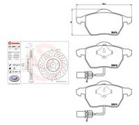 Kit completo: dischi forati, pastiglie AUDI A6 C6 BREMBO XTRA