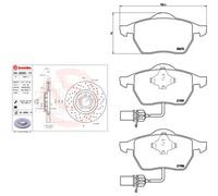 Kit completo: dischi forati, pastiglie AUDI, VW A4 B6, A4 B7, A6 C5, PASSAT B5