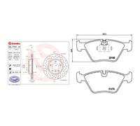 Brembo Pastiglie freno P 06 043X Kit anteriore per BMW Serie 3 (E46)
