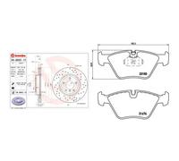 Kit completo: dischi forati, pastiglie BMW 3 E46, E46, Z4 E85, Z4 E86 BREMBO