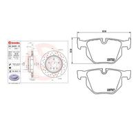 Kit completo: dischi forati, pastiglie BMW 5 E60, 5 E61, 6 E63, 6 E64, E60, E61