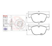 BREMBO Kit pastiglie freno, Freno a disco P06049X