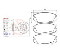 Kit completo: dischi forati, pastiglie CHEVROLET, OPEL, SAAB 44079 II, INSIGNIA