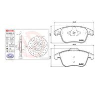 Kit completo: dischi forati, pastiglie CITRON, DS DS 4, DS 5, DS4, DS5 BREMBO