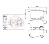 BREMBO P 28 072X Kit pastiglie freni