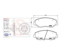 Kit completo: dischi forati, pastiglie HONDA PILOT BREMBO XTRA