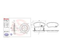 Kit completo: dischi forati, pastiglie MAZDA 2 BREMBO XTRA