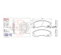 Kit completo: dischi forati, pastiglie MITSUBISHI LANCER VII, LANCER VIII