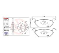 BREMBO P 85 041X Brake Pad